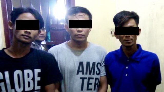 Polsek Siak Hulu Amankan Tiga Tersangka Curanmor